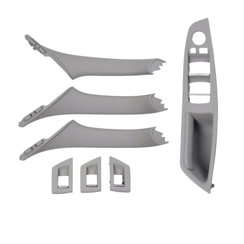 Avfpra Auto Innen Türgriff Für 5 Series F10 F11 520i 523i 525i 528i 530i RHD Rechts Fahrer Auto Innentür Griff Armlehne Panel Pull Trim Abdeckung Set(RHD Gray Set) von Avfpra