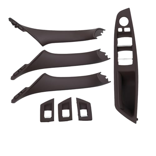 Avfpra Auto Innen Türgriff Für 5 Series F10 F11 520i 523i 525i 528i 530i RHD Rechts Fahrer Auto Innentür Griff Armlehne Panel Pull Trim Abdeckung Set(RHD Moka Set) von Avfpra