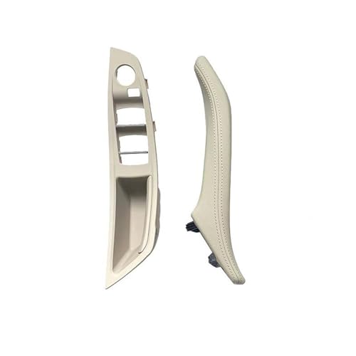 Avfpra Auto Innen Türgriff Für 5 Series F10 F11 F18 520i 523i 525i 528i 535i 2010-2017 Auto Innen Leder Innentür Griff Panel Pull Trim Abdeckung Innentürgriffe(LHD Front 2piece Oyster) von Avfpra