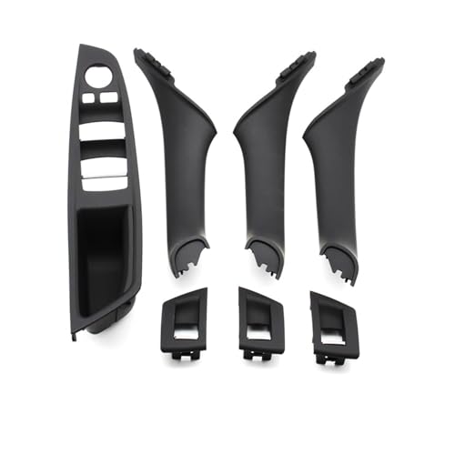 Avfpra Auto Innen Türgriff Für 5 Series F10 F11 F18 520i 523i 525i 528i 535i Auto Innen Kunststoff Tür Armlehne Fenster Schalter Panel Pull Griff 7 Stücke Set Innentürgriffe(LHD Black 7piece) von Avfpra