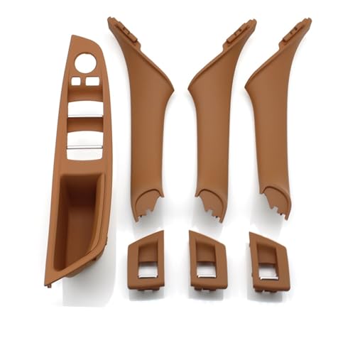 Avfpra Auto Innen Türgriff Für 5 Series F10 F11 F18 520i 523i 525i 528i 535i Auto Innen Kunststoff Tür Armlehne Fenster Schalter Panel Pull Griff 7 Stücke Set Innentürgriffe(LHD Champagne 7piece) von Avfpra