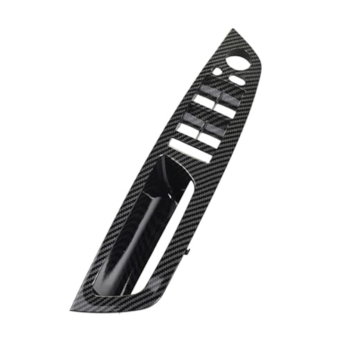 Avfpra Auto Innen Türgriff Für E70 E71 E72 X5 X6 2007-2014 Carbon Faser Auto Innen Tür Armlehne Griff Inneren Panel Pull Trim Abdeckung Links Rechts Innentürgriffe(Left Driver Side) von Avfpra