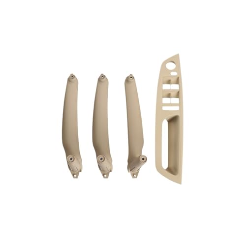 Avfpra Auto Innen Türgriff Für E70 E71 E72 X5 X6 2007-2014 LHD RHD Armlehne Auto Innen Tür Griff Innere Panel Pull Trim Abdeckung Griff Armlehne Innentürgriffe(RHD Beige Model B) von Avfpra