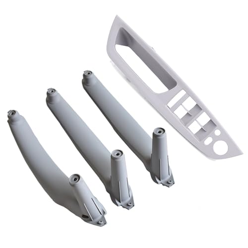 Avfpra Auto Innen Türgriff Für E70 E71 X5 X6 2007-2014 Armlehne Auto Links Vorne Fahrersitz LHD Innen Türgriff Innere Panel Pull Trim Abdeckung(Gray-4pcs) von Avfpra