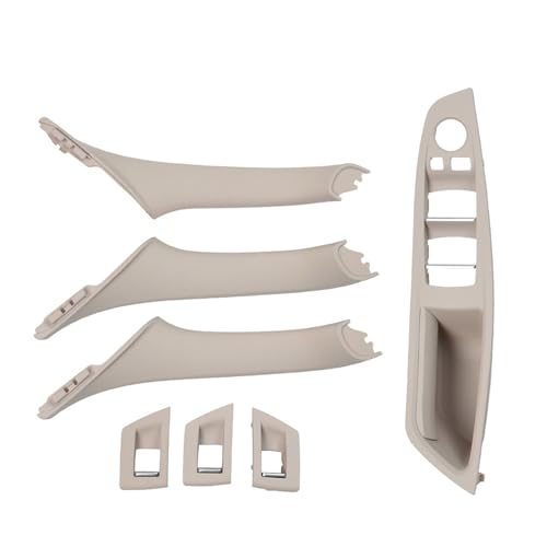 Avfpra Auto Innen Türgriff Für F10 F11 F18 520 523 525 528 530 RHD Rechts Fahrer Innentür Fenster Schalter Panel Pull Griff 7PCS Set(Model A Oyster) von Avfpra