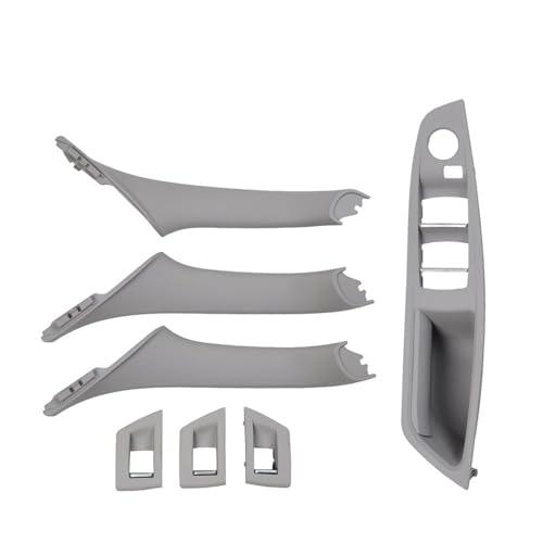 Avfpra Auto Innen Türgriff Für F10 F11 F18 520 523 525 528 530 RHD Rechts Fahrer Innentür Fenster Schalter Panel Pull Griff 7PCS Set(Model B Gray) von Avfpra