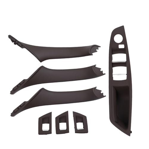 Avfpra Auto Innen Türgriff Für F10 F11 F18 520 523 525 528 530 RHD Rechts Fahrer Innentür Fenster Schalter Panel Pull Griff 7PCS Set(Model B Moka) von Avfpra