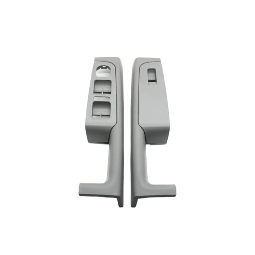Avfpra Auto Innen Türgriff Für Skoda Für Superb 2008-2013 3TD867157 2/4piece Auto Vorne Hinten Innen Tür Griff Armlehne Rahmen Schalter Bedienfeld Trim(2piece-Gray) von Avfpra
