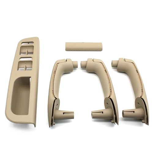 Avfpra Auto Innen Türgriff Für VW Für Bora Für Golf 4 MK4 Für Jetta 1999-2004 LHD Carbon Fiber Vorne Hinten Links Rechts Türgriff Set Ersatz(Beige 8pcs) von Avfpra