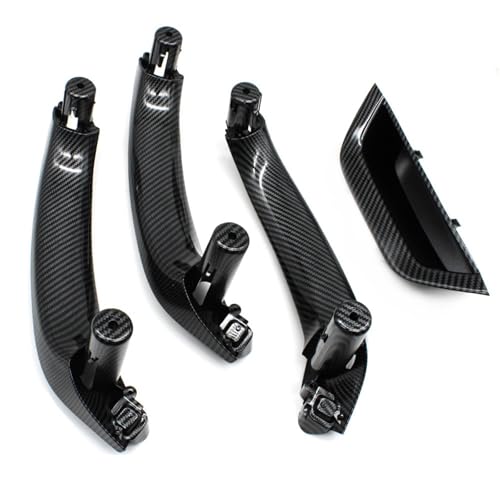 Avfpra Auto Innen Türgriff Für X3 X4 F25 F26 2010 2011 2012 2013 2014 2015 2016 LHD RHD 4-teiliges Set Innentürgriffabdeckungspanel Ersatz(RHD Carbon Fiber) von Avfpra
