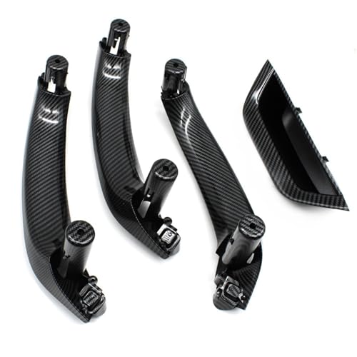 Avfpra Auto Innen Türgriff Für X3 X4 F25 F26 2010-2016 LHD RHD 4PCS SET Innen Auto Innen Türgriff Abdeckung Panel Ersatz(RHD Carbon Fiber) von Avfpra