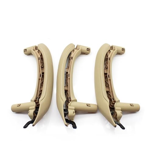 Avfpra Auto Innen Türgriff Für X3 X4 F25 F26 2010-2016 LHD RHD Innen Beifahrertürgriff Lederabdeckung mit Innengriff Montage(LHD Beige Set) von Avfpra