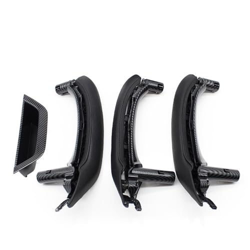 Avfpra Auto Innen Türgriff Für X3 X4 F25 F26 2010-2016 LHD RHD Innentür Armlehne Pull Griff Echtes Leder Abdeckung Komplette Set Montage(LHD 7piece Carbon) von Avfpra