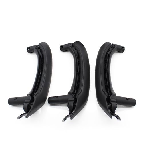 Avfpra Auto Innen Türgriff Für X3 X4 F25 F26 2010-2016 LHD RHD Innentür Armlehne Pull Griff Echtes Leder Abdeckung Komplette Set Montage(RHD 6piece Black) von Avfpra