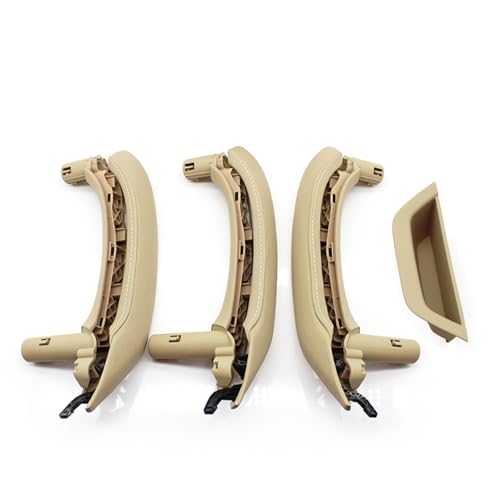 Avfpra Auto Innen Türgriff Für X3 X4 F25 F26 2010-2016 LHD RHD Innentür Armlehne Pull Griff Echtes Leder Abdeckung Komplette Set Montage(RHD 7piece Beige) von Avfpra