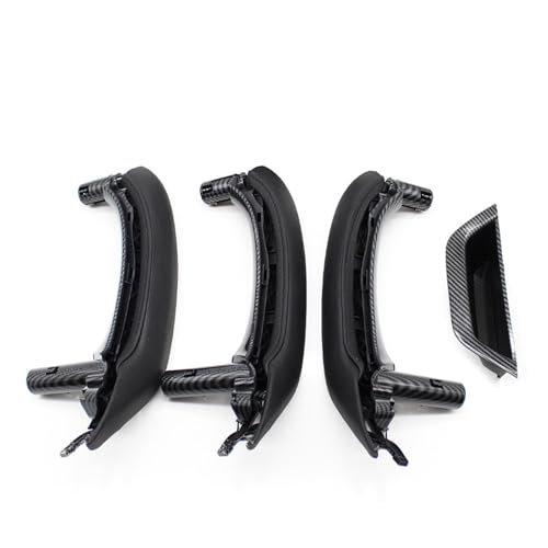 Avfpra Auto Innen Türgriff Für X3 X4 F25 F26 2010-2016 LHD RHD Innentür Armlehne Pull Griff Echtes Leder Abdeckung Komplette Set Montage(RHD 7piece Carbon) von Avfpra