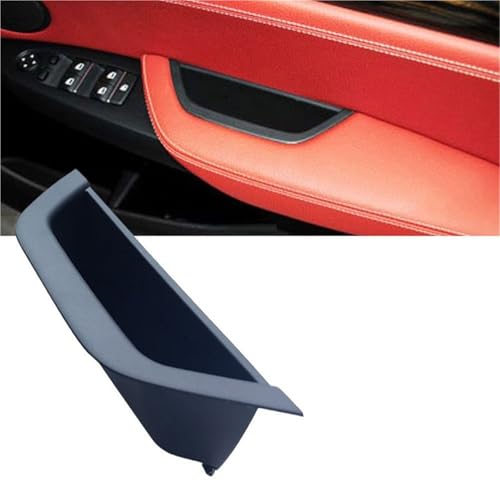 Avfpra Auto Innen Türgriff Für X3 X4 F25 F26 2010-2016 RHD Auto Innen Tür Griff Mit Leder Abdeckung Fahrer Armlehne Trim Innentürgriffe(Front Right Black) von Avfpra