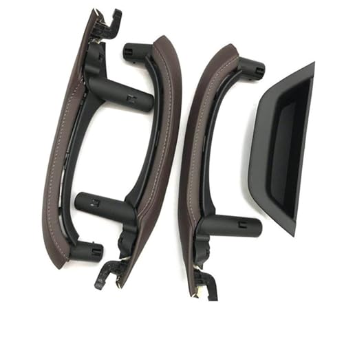 Avfpra Auto Innen Türgriff Für X3 X4 F25 F26 2010-2016 RHD Auto Innen Tür Griff Mit Leder Abdeckung Fahrer Armlehne Trim Innentürgriffe(RHD 7piece set Moka) von Avfpra