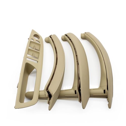 Avfpra Auto Innen Türgriff Für X5 X6 E70 E71 2007-2014 7-teiliges Set LHD RHD Innentür-Fenster-Schalttafel-Zuggriff mit Lederbezug Innentürgriffe(LHD Set Beige) von Avfpra