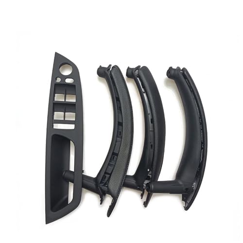 Avfpra Auto Innen Türgriff Für X5 X6 E70 E71 2007-2014 7-teiliges Set LHD RHD Innentür-Fenster-Schalttafel-Zuggriff mit Lederbezug Innentürgriffe(LHD Set Black) von Avfpra