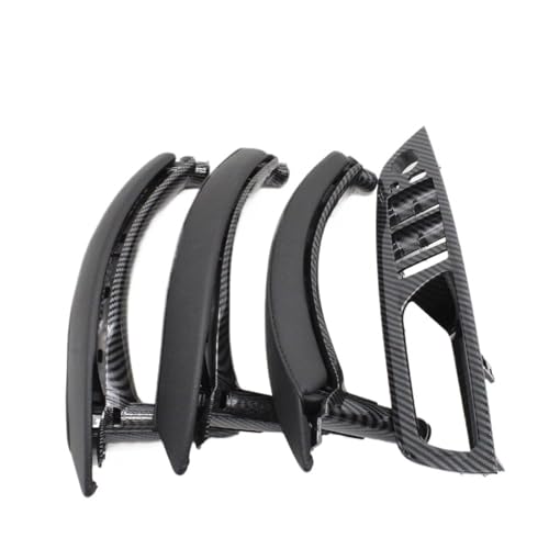 Avfpra Auto Innen Türgriff Für X5 X6 E70 E71 2007-2014 7-teiliges Set LHD RHD Innentür-Fenster-Schalttafel-Zuggriff mit Lederbezug Innentürgriffe(RHD Set Carbon) von Avfpra