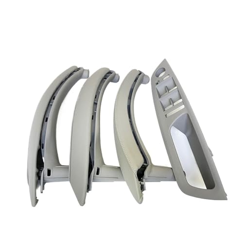Avfpra Auto Innen Türgriff Für X5 X6 E70 E71 2007-2014 7-teiliges Set LHD RHD Innentür-Fenster-Schalttafel-Zuggriff mit Lederbezug Innentürgriffe(RHD Set Gray) von Avfpra