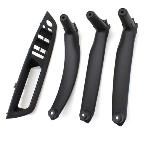 Avfpra Auto Innen Türgriff Für X5 X6 E70 E71 E72 2007-2013 4piece Kit LHD RHD Innere Fahrer Tür Fenster Schalter Armlehne Abdeckung Pull Griff Ersatz Innentürgriffe(Black LHD 4piece) von Avfpra