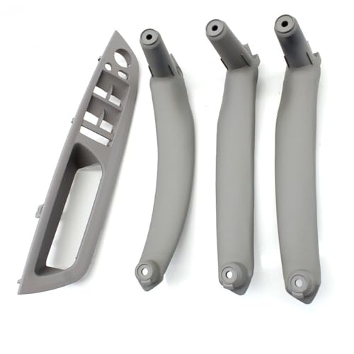 Avfpra Auto Innen Türgriff Für X5 X6 E70 E71 E72 2007-2013 4piece Kit LHD RHD Innere Fahrer Tür Fenster Schalter Armlehne Abdeckung Pull Griff Ersatz Innentürgriffe(Gray LHD 4piece) von Avfpra