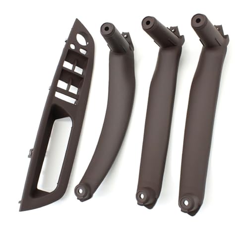 Avfpra Auto Innen Türgriff Für X5 X6 E70 E71 E72 2007-2013 4piece Kit LHD RHD Innere Fahrer Tür Fenster Schalter Armlehne Abdeckung Pull Griff Ersatz Innentürgriffe(Moka LHD 4piece) von Avfpra
