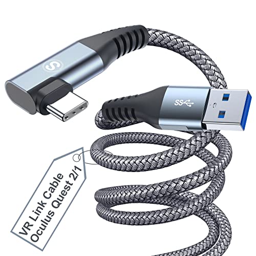 AviBrex Link Kabel 5M,Kompatibel mit Quest2 Zubehör und PC/Steam VR, High Speed PC Datenübertragung, USB 3.0 zu USB C Kabel für VR Headset und Gaming PC von AviBrex