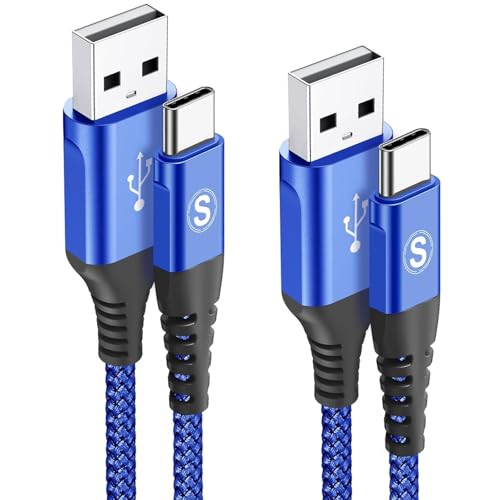 USB C Kabel 3.1A [2Stück 2m] Schnellladung,AviBrex Ladekabel i Phone15 16 Pro Max Plus,Type C Kabel für Samsung Galaxy S25 S24 S23 S22 S21 S20 S10 S9,Note10/9,M31 M30s M20,A20e A71 A52 A51 A50 A40,Mi9 von AviBrex