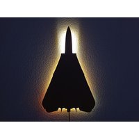 F14 Tomcat Topgun - Jet Fighter Plane Led Mdf Mural Lighting Decoration Night Light Deco Usb-C von AviationDecoration