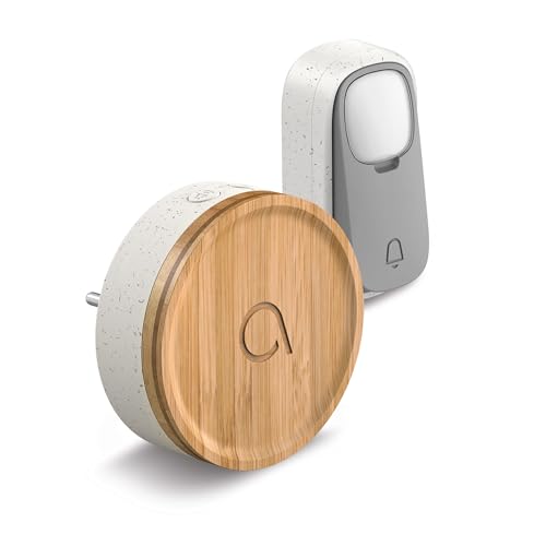 Avidsen Bamboo Funk Türklingel, umweltfreundlich, Bambus/recycelter Kunststoff, ohne Batterien, 150 m Reichweite, IP44 wetterfest, 32 Klingeltöne, 102498, Holz Avidsen Bamboo Funk Türklingel, umweltfreundlich, Bambus/recycelter Kunststoff, ohne Batterien, 150 m Reichweite, IP44 wetterfest, 32 Klingeltöne, 102498, Holz von Avidsen