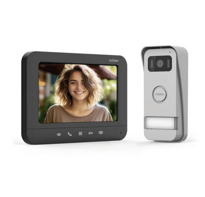 Avidsen Video-Türsprechanlage Türsprechanlage 7 112300 (Beleuchtetes Namensschild) von Avidsen