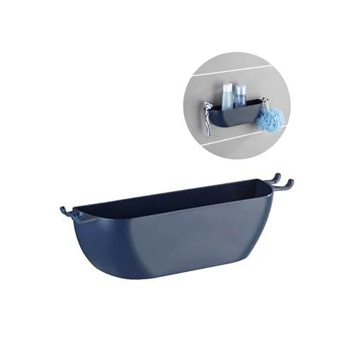 Avilia Aufbewahrungskorb für Dusche, Ablage für Bad und Küche, aus Kunststoff, 30 x 7 x 8 cm, Blau von Avilia