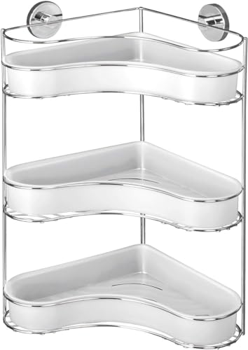 Avilia Badezimmerregal – Wandregal für Dusche, aus Stahl, 35 x 47,5 x 24 cm, verchromt Avilia Badezimmerregal – Wandregal für Dusche, aus Stahl, 35 x 47,5 x 24 cm, verchromt von Avilia
