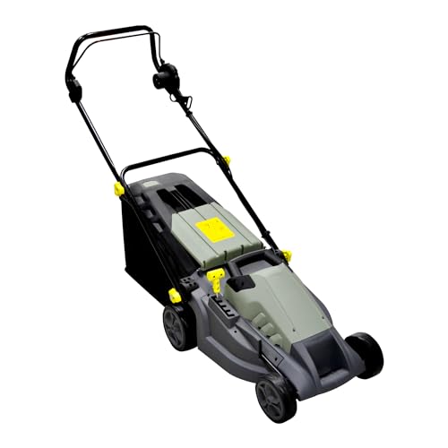 Avilia Elektro-Rasenmäher mit Induktion – Rasenmäher verstellbar 5 Schnitthöhen, Schnittdurchmesser 380 mm, Geschwindigkeit 3000 U/min, 1600 W, 230 V, mit Auffangkorb 50 l, 143 x 105 x 55 cm Avilia Elektro-Rasenmäher mit Induktion – Rasenmäher verstellbar 5 Schnitthöhen, Schnittdurchmesser 380 mm, Geschwindigkeit 3000 U/min, 1600 W, 230 V, mit Auffangkorb 50 l, 143 x 105 x 55 cm von Avilia