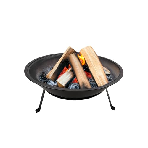 Avilia Garten-Feuerschale 52 cm – Feuerschale für den Außenbereich aus hitzebeständigem Metall für Heizung und BBQ, kompakter Kohleofen für Grill und Atmosphäre im Freien von Avilia