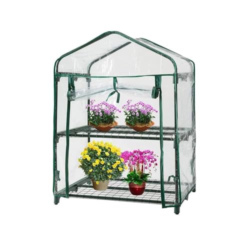 Avilia Gewächshaus für Balkon und Garten mit 2 Ablagen mit Abnehmbarer Abdeckung – kompakt 69 x 49 x 93 cm, einfache Montage, langlebige und robuste Struktur für Pflanzen, Blumen Avilia Gewächshaus für Balkon und Garten mit 2 Ablagen mit Abnehmbarer Abdeckung – kompakt 69 x 49 x 93 cm, einfache Montage, langlebige und robuste Struktur für Pflanzen, Blumen von Avilia