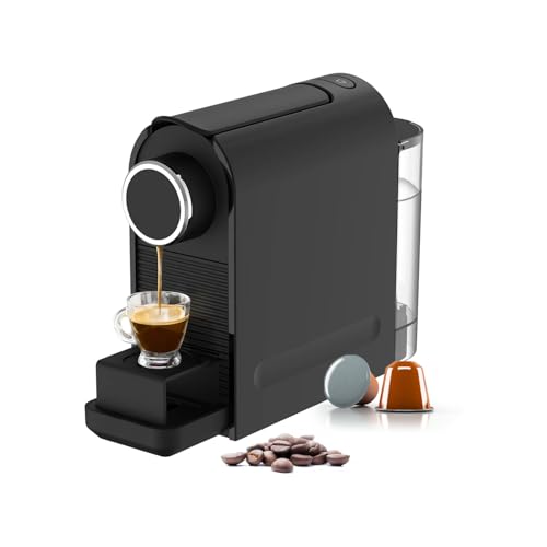 Avilia - Kaffeemaschine 1400 W mit Druck 20 bar, kompatibel mit Standard-Kapseln, Tank von 0,5 l, programmierbare Ausgabe und automatische Abschaltung für cremigen und schnellen Espresso, Schwarz Avilia - Kaffeemaschine 1400 W mit Druck 20 bar, kompatibel mit Standard-Kapseln, Tank von 0,5 l, programmierbare Ausgabe und automatische Abschaltung für cremigen und schnellen Espresso, Schwarz von Avilia