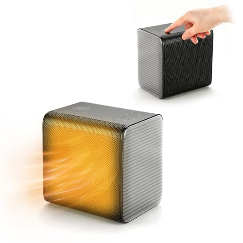 Avilia Keramikkonvektor für den Tisch, 18 x 18 x 13 cm, 900/1800 W mit PTC-System für schnelles und gleichmäßiges Aufheizen – bequemer Thermostat und Timer bis zu 7 Stunden für automatische Avilia Keramikkonvektor für den Tisch, 18 x 18 x 13 cm, 900/1800 W mit PTC-System für schnelles und gleichmäßiges Aufheizen – bequemer Thermostat und Timer bis zu 7 Stunden für automatische von Avilia