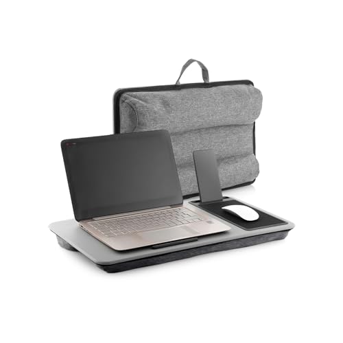 Avilia - Laptop-Ständer XL mit doppeltem Kissen, rutschfestes Tablett und Smartphone-Halter, ideal für Bett und Sofa, mit integriertem Mauspad, perfekt für Smart Working von Avilia