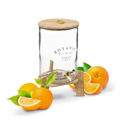 Avilia Mehrzweck-Spender: für Getränke und Reinigungsmittel jeder Größe (Spender 8 l aus Bambus) von Avilia