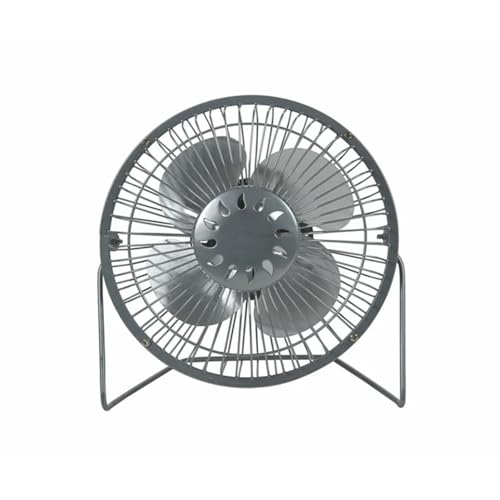 Avilia Mini-Tischventilator mit integrierter Batterie 2.000 mAh mit Powerbank-Funktion – leicht und tragbar, ideal für Reisen oder Camping – 3 Lüftungsgeschwindigkeiten für jeden Bedarf – 21 x 21 x 10 von Avilia