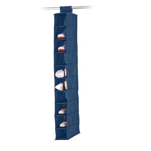 Avilia Multifunktionale Kommode – Organizer zum Aufhängen von Schuhen und Handtüchern, mit 10 Fächern, 30,8 x 18 x 5 cm, Blau von Avilia