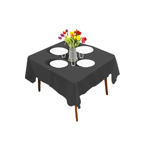 Avilia Set 100 Stück Einweg-Tischdecke aus TNT – Tischdecken für Küchentische – Einweg-Tischdecken für Restaurants – Einweg-Tischdecken für Partys – 100 x 100 cm, Schwarz von Avilia