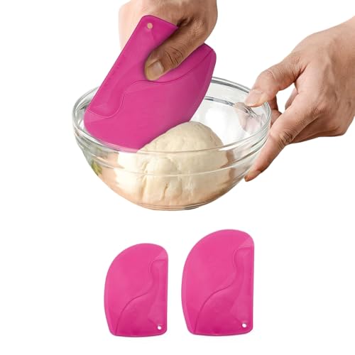Avilia Set mit 2 Pfannenwendern aus Kunststoff in Rosa – ideal für Teig, Cremes und Schokolade mit ergonomischem und flexiblem Design – hergestellt aus robusten und langlebigen Materialien, leicht zu von Avilia