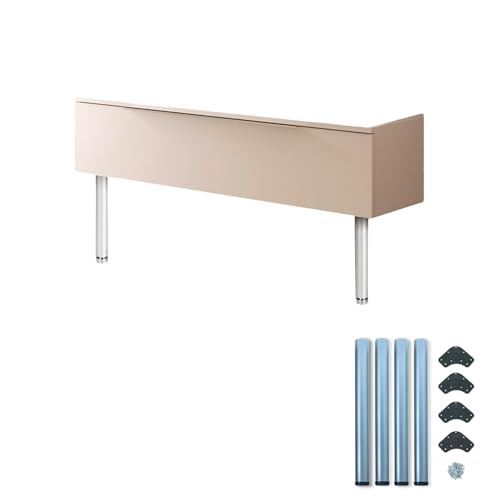 Avilia Set mit 4 Beinen für Schreibtisch und Tisch verstellbar – Set Füße für Tisch Ø60 mm, Höhe 830-850 mm, grau verchromt, aus Stahl von Avilia