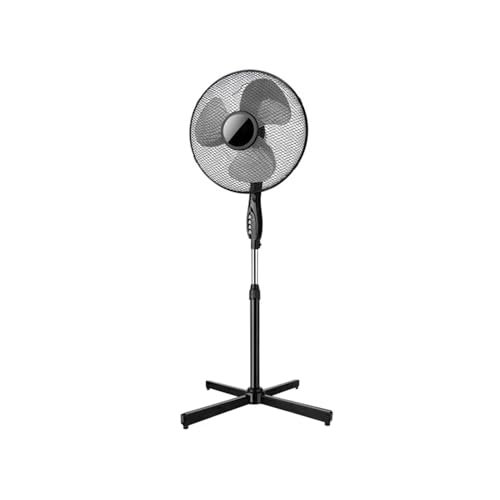 Avilia Standventilator 150 cm schwarz 40 W – 3 einstellbare Geschwindigkeiten für jeden Bedarf mit festem oder oszillierendem Modus, ideal für jeden Raum – langlebig und leise von Avilia