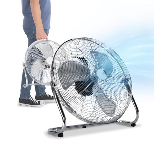 Avilia Tischventilator 70 W verchromt mit Lüfter und Gestell aus Metall – 3 einstellbare Geschwindigkeiten für jeden Bedarf – ideal zum Frischen an heißen Tagen – Oszillierende Funktion 19 x 18 x 34 Avilia Tischventilator 70 W verchromt mit Lüfter und Gestell aus Metall – 3 einstellbare Geschwindigkeiten für jeden Bedarf – ideal zum Frischen an heißen Tagen – Oszillierende Funktion 19 x 18 x 34 von Avilia